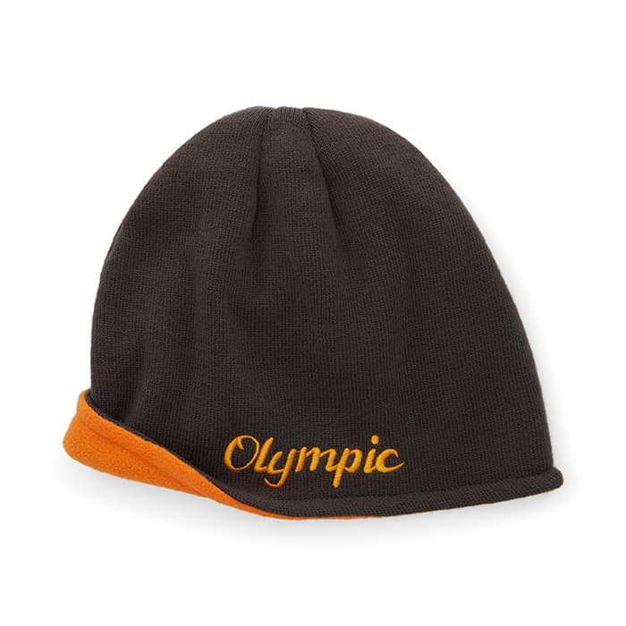 Bonnets de ski réversibles en acrylique et doublure en polaire. — vue 1 sur 4