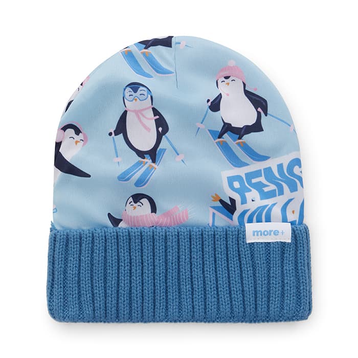 Bonnet en polyester coloré avec intérieur en acrylique et bord côte 2*1. — vue 1 sur 2