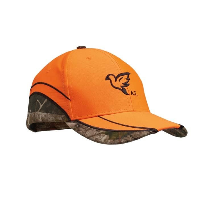 Casquette camouflage 6 panneaux en polyester luminescent.