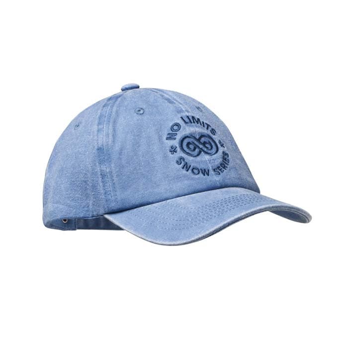 Casquette non structurée à 6 panneaux en sergé de coton prélavé. — vue 1 sur 11
