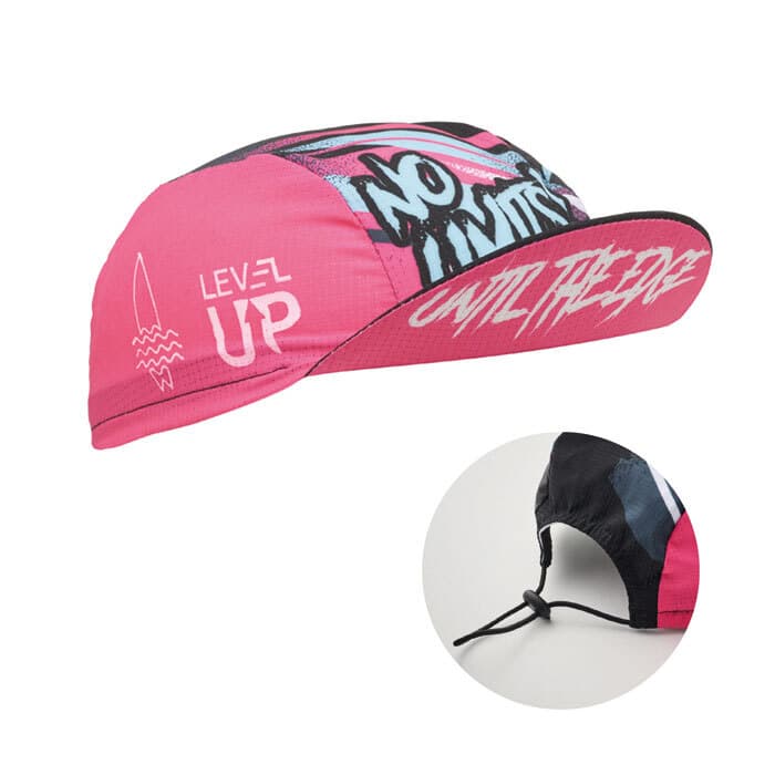 Casquette de cycliste adulte en quadri avec fermeture par cordon.