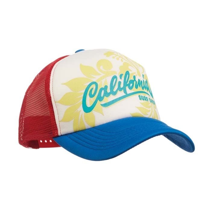 Casquette trucker 5 panneaux en mousse. Profil haut (9 cm).