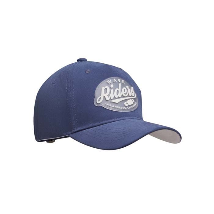 Casquette 5 panneaux en polyester de couleurs tendance.
