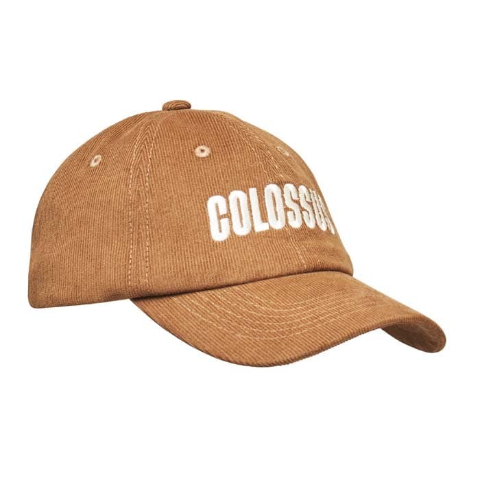 Casquette de baseball à 6 panneaux, non structurée, en velours côtelé de coton.